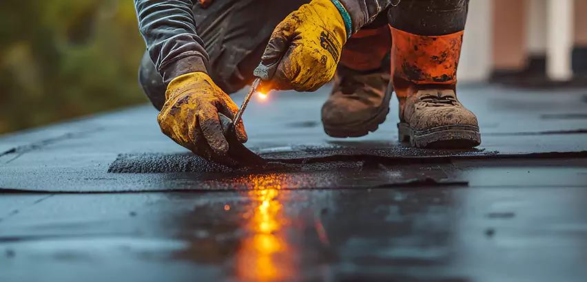 EPDM Roof Repair Tape Application in Oklahoma City