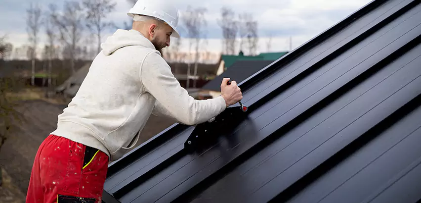 Tin Roof Ridge Cap Installation in Oklahoma City
